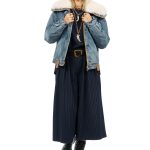 Jean Jacket Denim με Γούνα