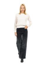 Γυναικεία Μπλούζα με Πέρλες Λευκό