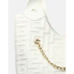 Άσπρη τσάντα ώμου Manus - Image 3