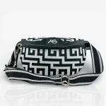 Ασπρόμαυρη Τσάντα Μέσης/Στήθους - Image 2