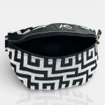 Ασπρόμαυρη Τσάντα Μέσης/Στήθους - Image 4