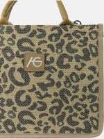 Μπεζ Τσάντα Χειρός - Image 3