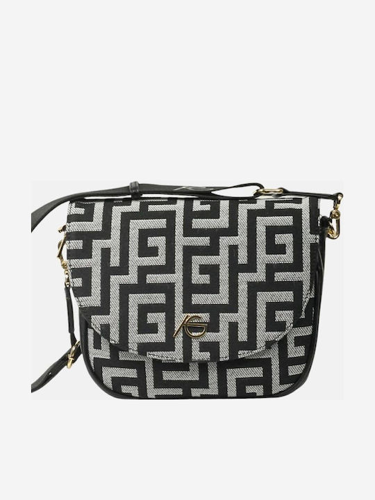 Γυναικεία Τσάντα Χιαστί Ασπρόμαυρη - Image 1