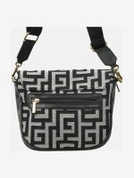 Γυναικεία Τσάντα Χιαστί Ασπρόμαυρη - Image 2