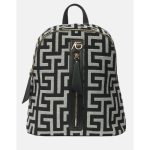 Χειροποίητο σακίδιο πλάτης ασπρόμαυρο Terra