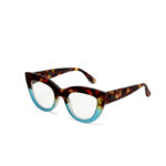 Γυαλιά Πρεσβυωπίας Claudia Lettura Big Cat Eye Havana & Μπλε - Image 3