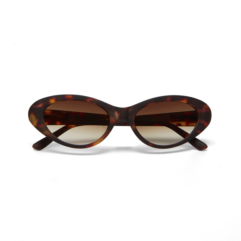 228212 Γυαλιά Ηλίου Lina Small Cat Eye Havana - Image 1