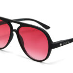 Γυαλιά Ηλίου Alessio Unisex Μαύρο - Κόκκινο - Image 4