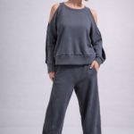 Παντελόνι φούτερ με τσέπες barrel Γκρι