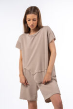 Σορτς Φούτερ με Ελαστική Μέση Πούρο - Image 3