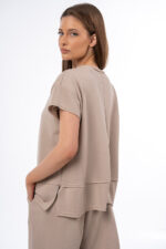 Μπλούζα φούτερ με Ασύμμετρο Κόψιμο Πούρο - Image 2