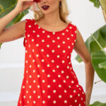 Μπλούζα με άνοιγμα στην πλάτη Poua Κόκκινη