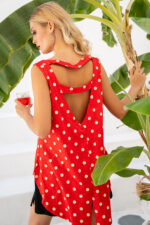 Μπλούζα με άνοιγμα στην πλάτη Poua Κόκκινη - Image 2