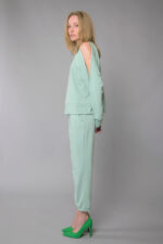 Παντελόνι φούτερ με λάστιχο και ρυθμιζόμενο κορδόνι Βεραμάν - Image 2