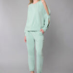 Παντελόνι φούτερ με λάστιχο και ρυθμιζόμενο κορδόνι Βεραμάν