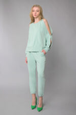 Παντελόνι φούτερ με λάστιχο και ρυθμιζόμενο κορδόνι Βεραμάν