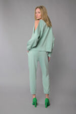 Παντελόνι φούτερ με λάστιχο και ρυθμιζόμενο κορδόνι Βεραμάν - Image 3