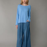 Μπλούζα μακρυμάνικη εξώγαζα Μπλε