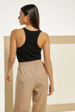 Μπλούζα με αθλητική πλάτη basic Μαύρη - Image 2