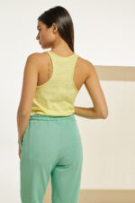 Μπλούζα με αθλητική πλάτη basic Κίτρινη - Image 3