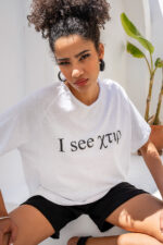 Λευκό T-Shirt “I see χτιρ”